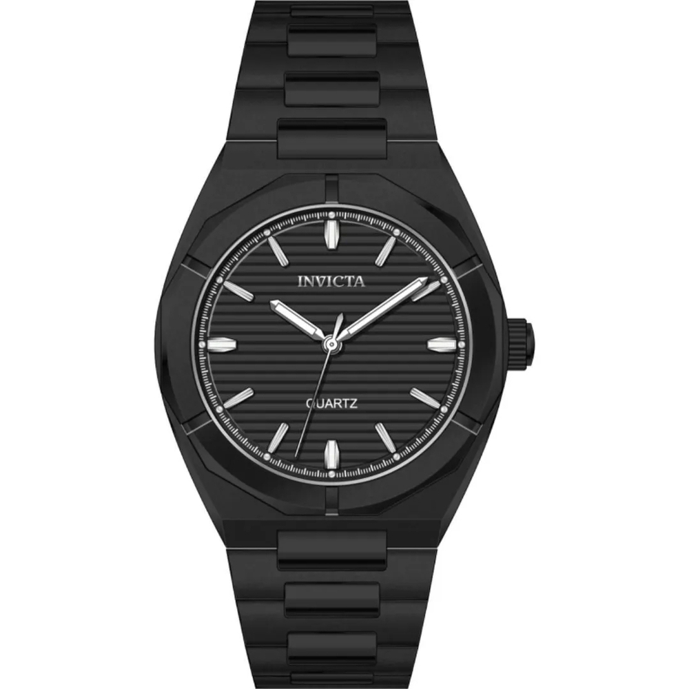 Invicta Black Stainless Steel Watch 43mm